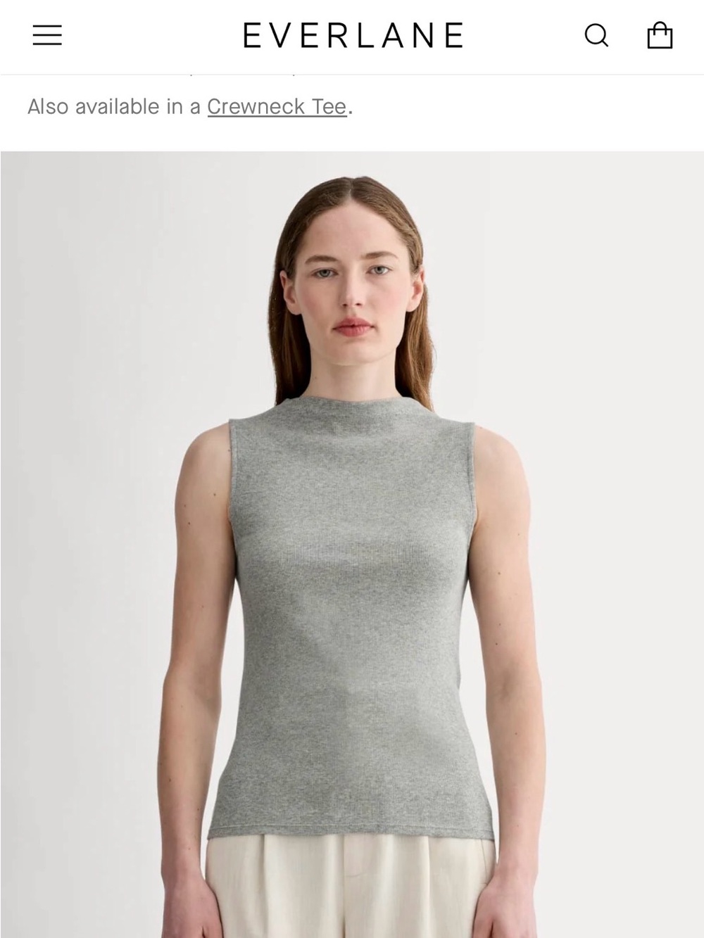 Everlane Black Sleeveless Mock Neck Tank - Picture 4 of 4